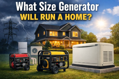 Watter grootte kragopwekker sal 'n huis bestuur?